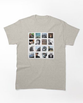 Bon Jovi Crush Album Cover 16-Panel Photo Grid Graphic T-Shirt