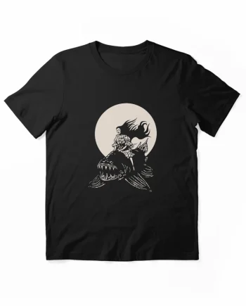 The Lobster Rachel Weisz Riding Fish Surreal Graphic T-Shirt