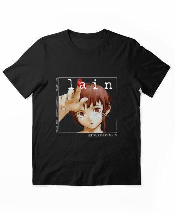 Serial Experiments Lain Cyberpunk Anime Graphic T-Shirt