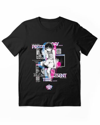 Serial Experiments Lain Cyberpunk Montage Graphic T-Shirt
