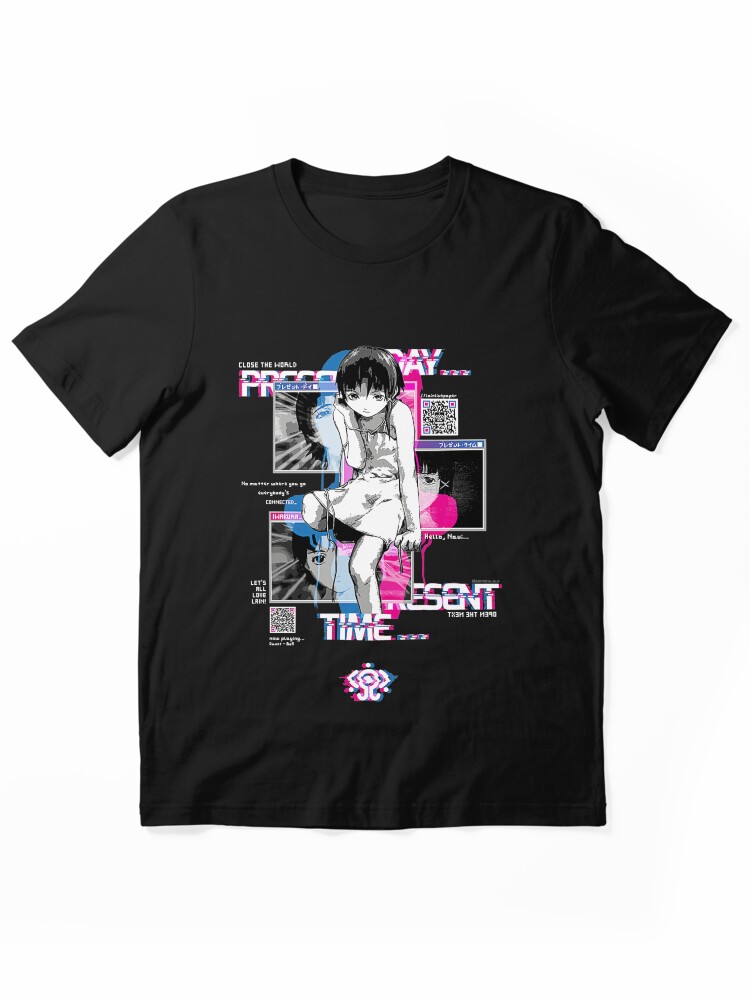 Serial Experiments Lain Cyberpunk Montage Graphic T-Shirt