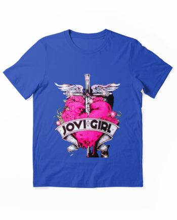 Jovi Girl Sparkling Rhinestone Dagger Heart Graphic T-Shirt
