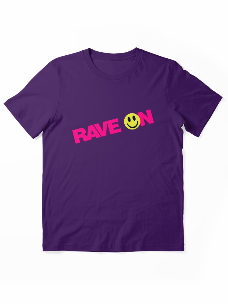 Rave On Acid House Smiley Face Graphic T-Shirt