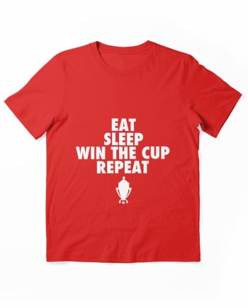 Eat Sleep Win The Cup Repeat Sports Trophy Graphic T-Shirt