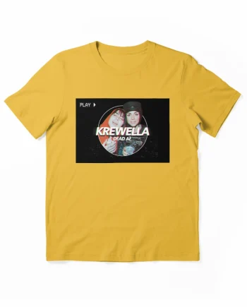Krewella Dead AF VCR Glitch Aesthetic Graphic T-Shirt