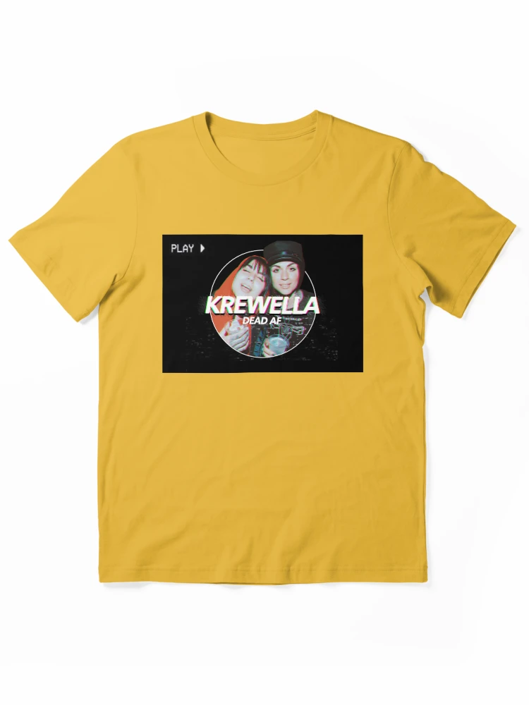 Krewella Dead AF VCR Glitch Aesthetic Graphic T-Shirt