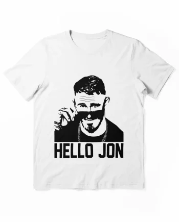 Tom Aspinall Hello Jon Minimalist Portrait Graphic T-Shirt