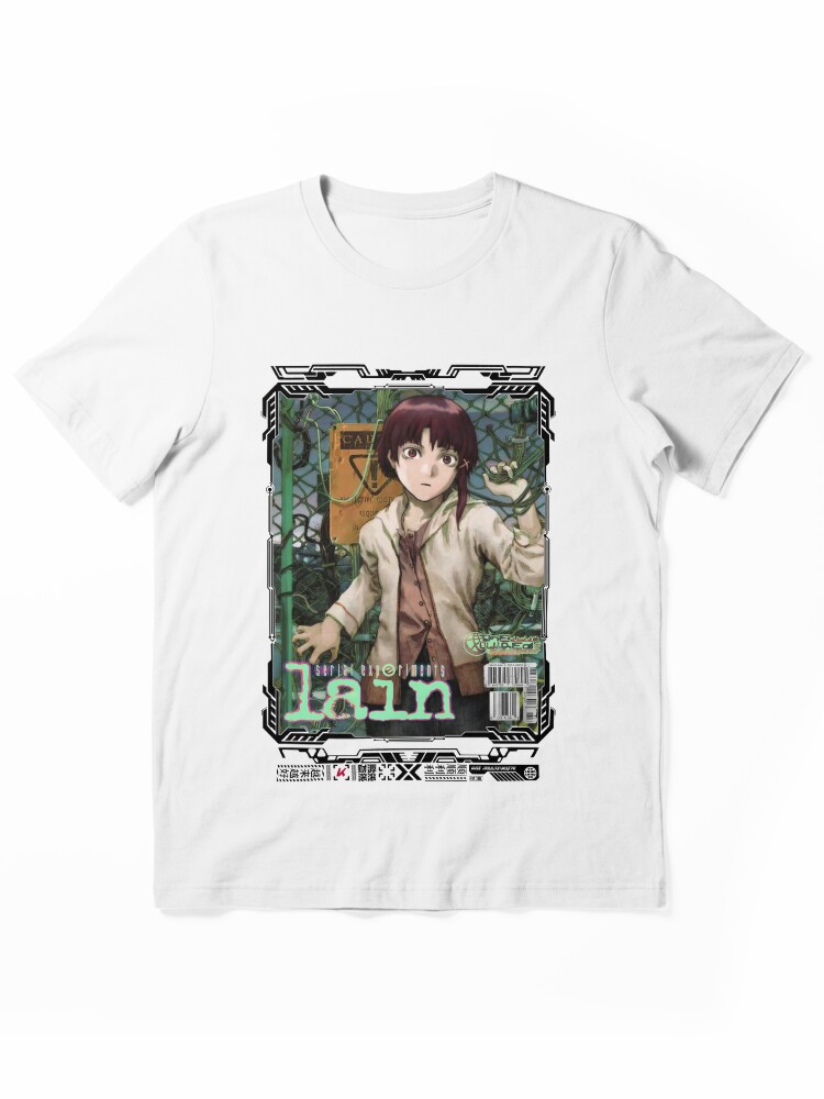 Serial Experiments Lain Magazine Cover Cyberpunk Graphic T-Shirt