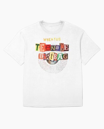 Wheatus Teenage Dirtbag Ransom Note Logo Graphic Oversized T-Shirt