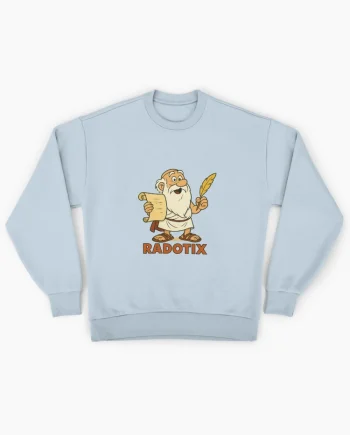 Radotix Asterix Parody Scribe Cartographer Graphic Oversized Sweatshirt