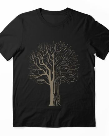 Digital Circuit Tree Graphic T-Shirt