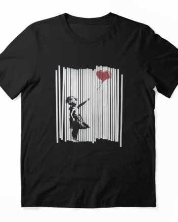 Shredded Girl with Balloon Graphic T-Shirt