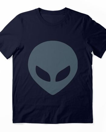 Minimalist Alien Face Graphic T-Shirt