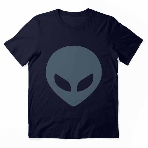 Minimalist Alien Face Graphic T-Shirt