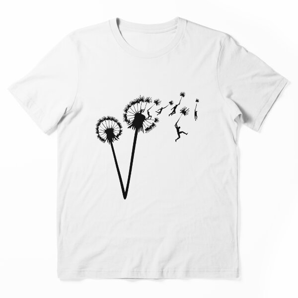 Whimsical Dandelion Silhouette Graphic T-Shirt