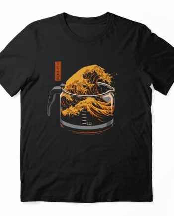 Great Wave Coffee Pot Graphic T-Shirt