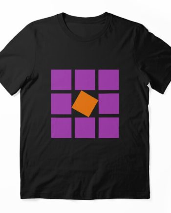 Minimalist Geometric Square Grid T-Shirt