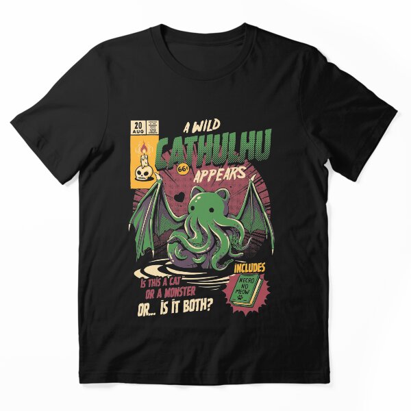 Wild Cathulhu Comic Graphic T-Shirt