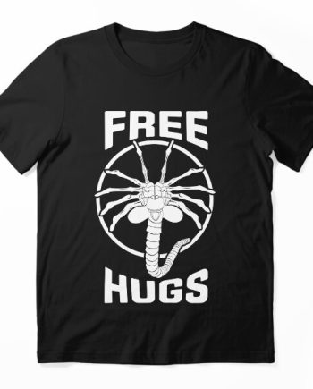 Alien Facehugger Free Hugs Graphic T-Shirt