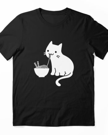 Cute Cat Eating Ramen T-Shirt