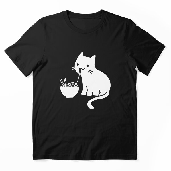 Cute Cat Eating Ramen T-Shirt