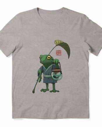 Japanese Traveling Frog Graphic T-Shirt