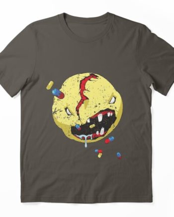 Evil Toxic Smiley Graphic T-Shirt