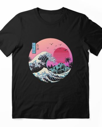 Retro Vaporwave Japanese Wave Graphic T-Shirt