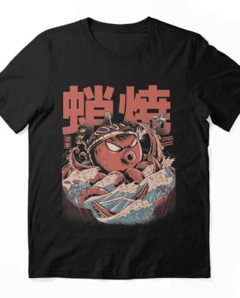 Japanese Takoyaki Monster Graphic T-Shirt