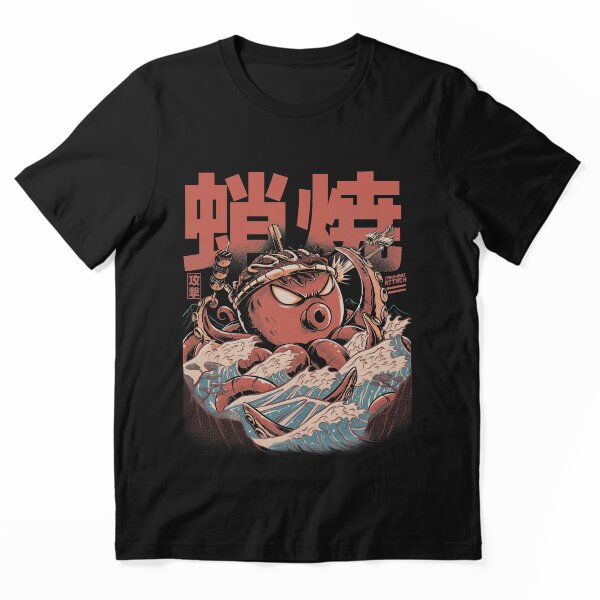 Japanese Takoyaki Monster Graphic T-Shirt