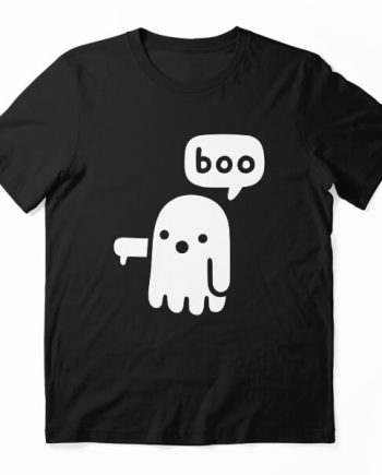 Thumbs Down Boo Ghost Graphic T-Shirt
